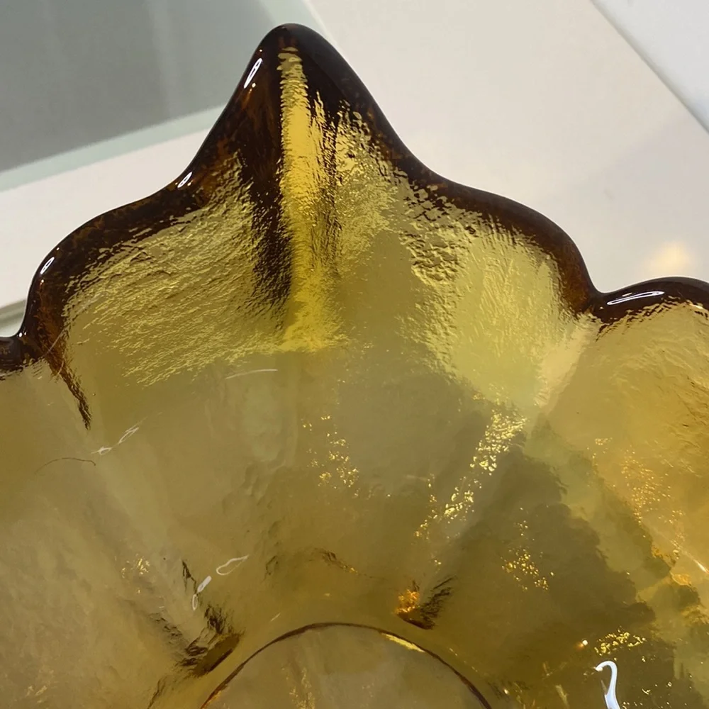 Vintage Viking Epic Spike Bowl * Honeycomb Yellow * Harvest Gold * Lotus Bowl